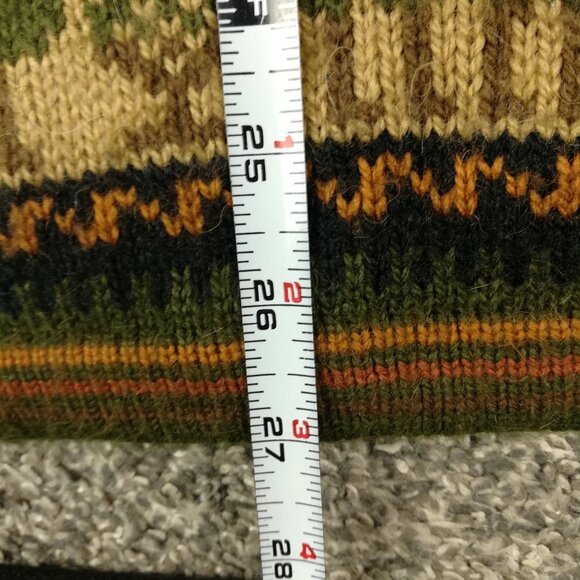 Alpaca Connection Sweater Wool Aztec Southwestern Tribal Hooded Full Zip Sz XL - Picture 9 of 9